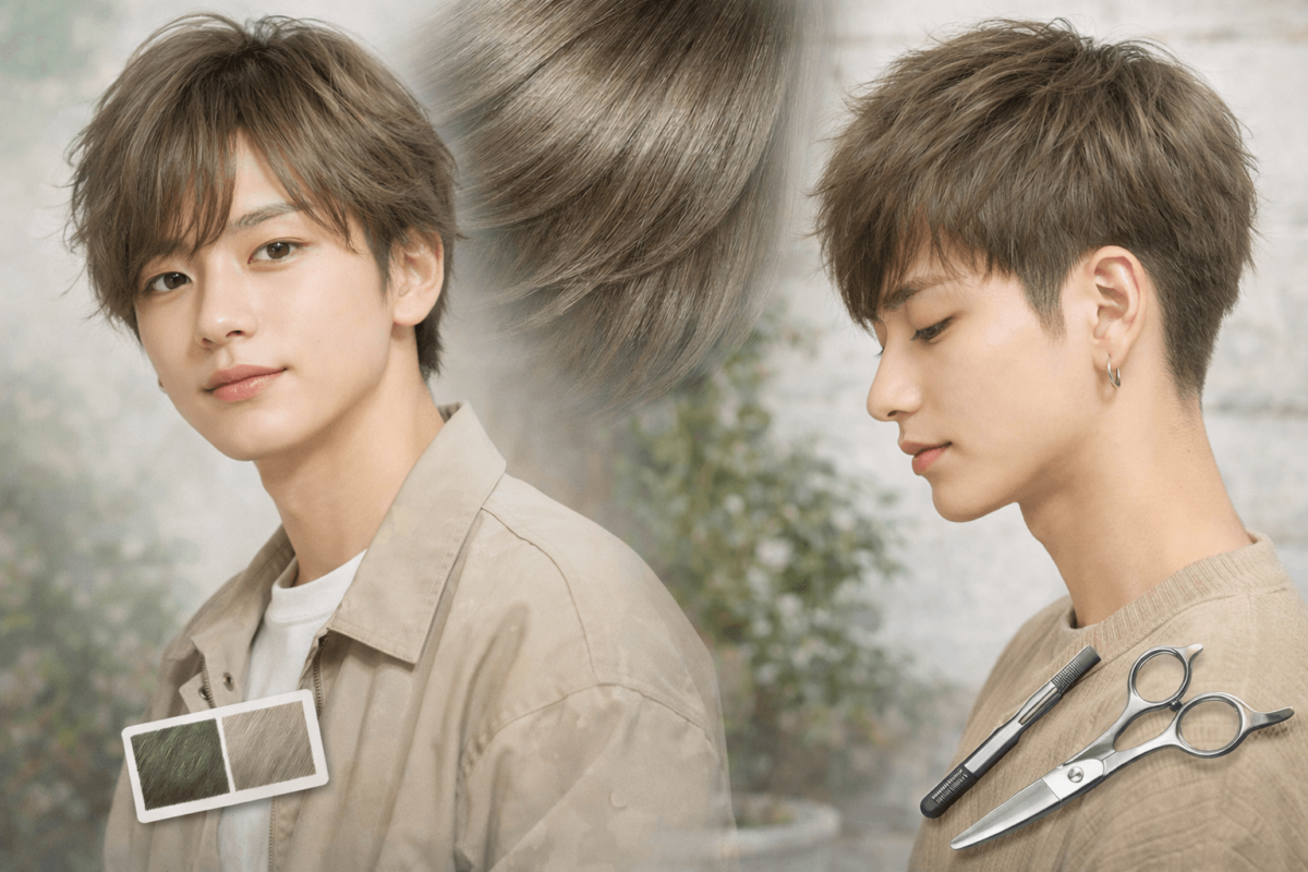 カーキグレージュってどんな髪色？似合う髪型は？